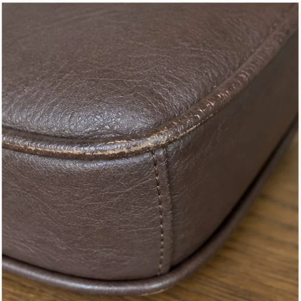 Brown Faux Leather Bag